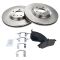 03-11 Infiniti; 04-10 Nissan Multifit Front Brake Rotor & Premium Posi Ceramic Pad Set