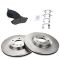 03-11 Infiniti; 04-10 Nissan Multifit Front Brake Rotor & Semi-metallic Pad Set