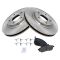 03-04 Infiniti M45; 02-06 Q45 Front Semi-metallic Disc Brake Pad & Rotor Set