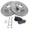 03-11 Subaru Mulitifit Front Brake Rotor & Premium Posi Semi-metallic Pad Set