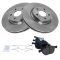 08-11 Volvo C30; 06-11 C70; 05-10 S40; 05-10 V50 Front Brake Rotor & Ceramic Pad Set