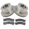 Rear Ceramic Disc Brake Pads & Rotor Set AXCD909, AX55075