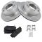 Rear Ceramic Disc Brake Pads & Rotor Set AXCD954, AX900664