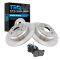 10-14 Crosstour Rear Premium Posi Ceramic Disc Brake Pads & Rotor Set