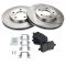 06-07 Chevy HHR; 08-11 HHR (w/Rear Drum) Front Premium Posi Ceramic Brake Pads & Rotor Kit