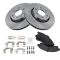 Front Premium Posi Semi-Metallic Disc Brake Pads & Rotor Set  (MD882, AX55079)