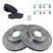 07-09 Equinox, Torrent; 08-09 Vue; 07-09 XL-7 Front Disc Brake Rotors & Metallic Pad Set