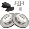 05-10 Cobalt; 07-10 G5; 03-07 Ion; 05-06 Pursuit (4 Lug) Front Metallic Pads & Rotors