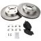 05-10 Cobalt; 07-10 G5; 03-07 Ion; 05-06 Pursuit (4 Lug) Front Ceramic Pads & Rotors