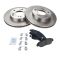 06-10 Honda Civic EX DX LX VP Front Premium Posi Ceramic Pads & Rotor Set