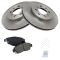 09-11 Honda Fit; 03-05 Civic Hybrid  Front Premium Posi Ceramic Pads & Rotor Set