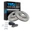 06-10 Honda Civic GX; Acura CSX (ex S); 03-07 Accord V6  Front Metallic Pads & Rotors Set