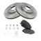 03-07 Honda Accord 2.4; 05 Accord Hybrid; 03-11 Element Front Metallic Pads & Rotors