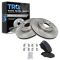 03-07 Honda Accord 2.4; 05 Accord Hybrid; 03-11 Element Front Posi Ceramic Pads & Rotors