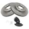 93-95 Civic EX Coupe (exc ABS); 94-97 Del Sol VTEC Front Metallic Pads & Rotors Set