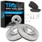 01-02 Acura MDX; 99-04 Honda Odyssey Front Premium Posi Semi-Metallic Pads & Rotors Set