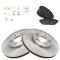 01-02 Acura MDX; 99-04 Honda Odyssey Front Premium Posi Semi-Metallic Pads & Rotors Set