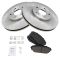 01-02 Acura MDX; 99-04 Honda Odyssey Front Premium Posi Ceramic Pads & Rotors Set