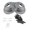 99-04 Jeep Grand Cherokee Rear Ceramic Disc Brake Pads & Rotors Set