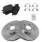 99-03 Lexus RX300 Front Metallic Pads & Rotors Set