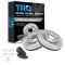 99-06 TL; 01-03 CL; 04-08 TSX 03-04 Accord V6 Coupe Front Premium Posi Ceramic Pads & Rotors Set