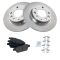 06-11 Fusion Milan 6; 06 Zephyr; 07-11 MKZ Rear Metallic Pads & Rotors Set