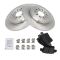 05-07 Freestyle, Montego; 08-09 Tuarus, Tuarus X, Sable Rear Ceramic Pads & Rotors Set