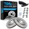 09-12 Flex, MKS; 10-12 Taurus (ex SHO), MKT Front Metallic Pads & Rotors Set