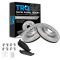 09-12 Flex, MKS; 10-12 Taurus (ex SHO), MKT Front Ceramic Pads & Rotors Set