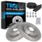 10-12 Taurus, MKT; 09-12 MKS Rear Metallic Pads & Rotors Set