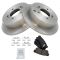 01-06 Santa Fe; 05-10 Sportage 4WD; 05-09 Tucson Rear Premium Posi Ceramic Pads & Rotors Set