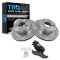 1990-98 Jeep Grand Cherokee Wrangler Wagoneer Ceramic Brake Pad & Rotor Kit