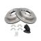 07-10 Ford Edge Lincoln MKX w/ 17 or 18 Inch Wheels Rear Metallic Pads & Rotors Set