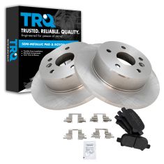 00-04 Toyota Avalon Rear Premium Posi Semi  Metallic Brake Pads & Brake Rotors Set