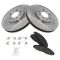 03-07 Cadillac CTS (w/RPO FE1) Front Ceramic Brake Pads & Rotors Set