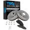 03-07 Cadillac CTS (w/RPO FE1) Front Ceramic Brake Pads & Rotors Set