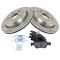 11-12 Durango (w/HD Brakes), 11-12 Grand Cherokee (exc 17 s) Rear Ceramic Pads &  Brake Rotors