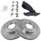 06-10 Explorer, Mountaineer; 07-10 Sport Trac Front Metallic Pads & Rotors Set