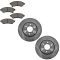 06-09 Uplander, Montana SV6;  06-07 Terraza, Relay Front Metallic Pads & Rotors Set