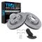 04-09 Cadillac SRX (w/ 18s or 20s) Front Ceramic Brake Pads & Rotors Set