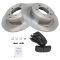 07-11 Chrysler Dodge Mitsubishi Multifit Rear Metallic Brake Pads & Rotors Set