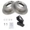 07-12 Chrysler, Dodge, Jeep Multifit Rear Metallic Brake Pads &  Rotors Set