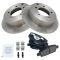 07-12 Chrysler, Dodge, Jeep Multifit Rear Ceramic Brake Pads &  Rotors Set