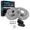 07-12 Mazda CX-9 Front Ceramic Brake Pads & Rotors Set