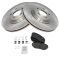 07-09 Edge, MKX AWD; 10-12 Edge, MKX Front Ceramic Pads & Brake Rotors Set