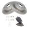 06-12 Honda Ridgeline Rear Ceramic Brake Pads & Rotors Set