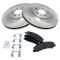 06-11 DTS Lucerne 08-09 Lacross. Allr Super Front Premium Posi  Metallic Brake Pads & Rotor Set