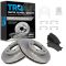 01-03 Mazda Protege (rear disc); 02-03 Protege5 Front Ceramic Brake Pads & Rotors)