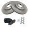 94-01 Acura Integra RS GS GS-R; 93-95 Civic (w/ABS) Front Posi Ceramic Brake Pads & Rotors