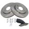 03/05-10/05Infiniti QX56, Nissan Armada; 05-07 Titan Front Ceramic Brake Pads & Rotors